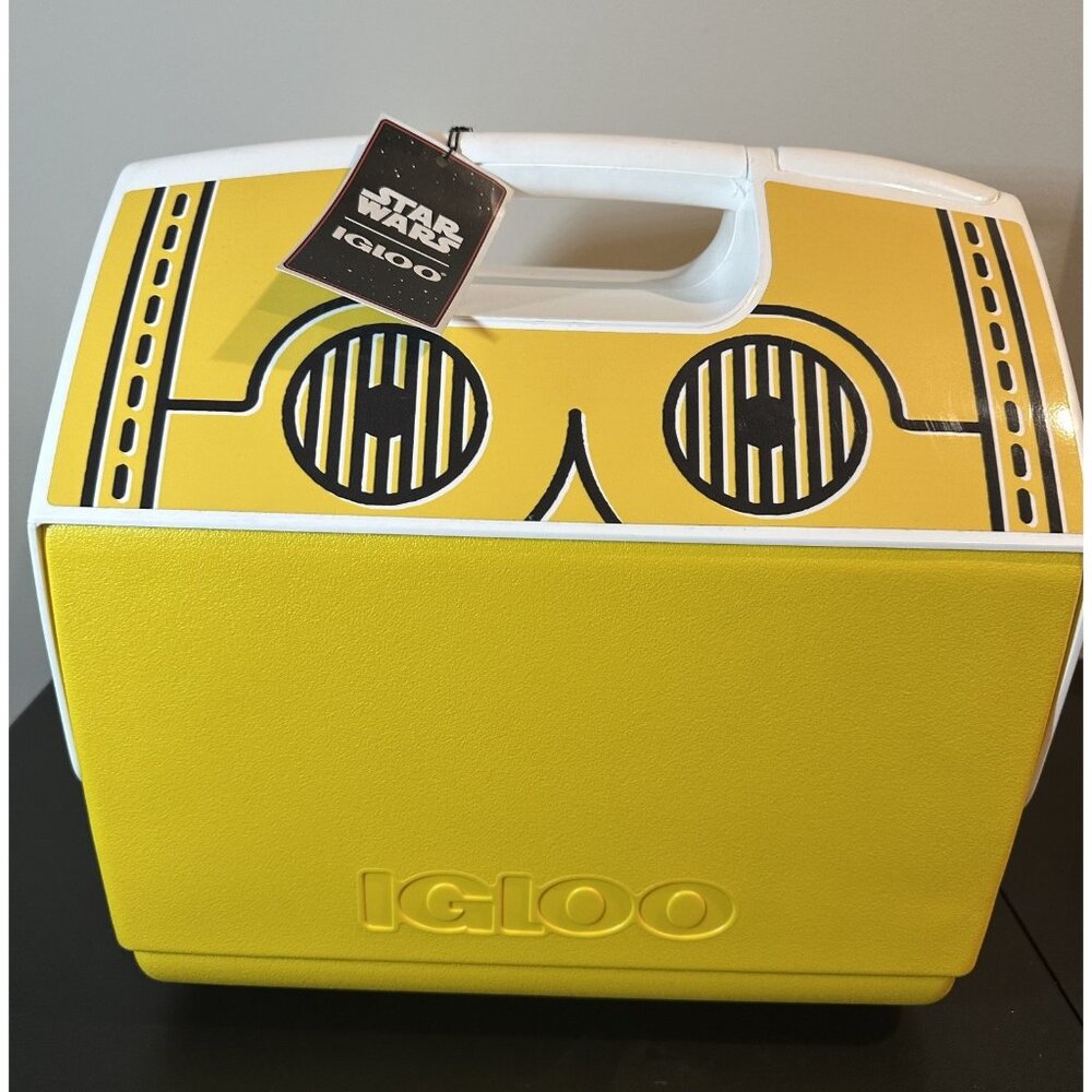 Igloo Star Wars C-3PO Playmate Elite 16‎ Qt Cooler Yellow White 30 Can Rare NWT